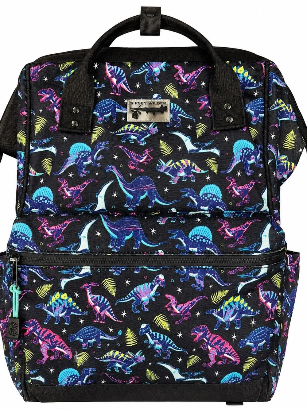 Sipsey Wilder Cosmic Dinos Glow in the Dark Kids School Backpack Dinosaur
